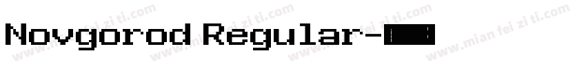 Novgorod Regular字体转换